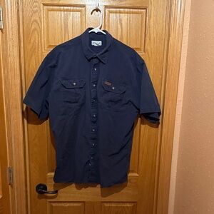 Carhartt Dark Blue Casual Button Down Shirt